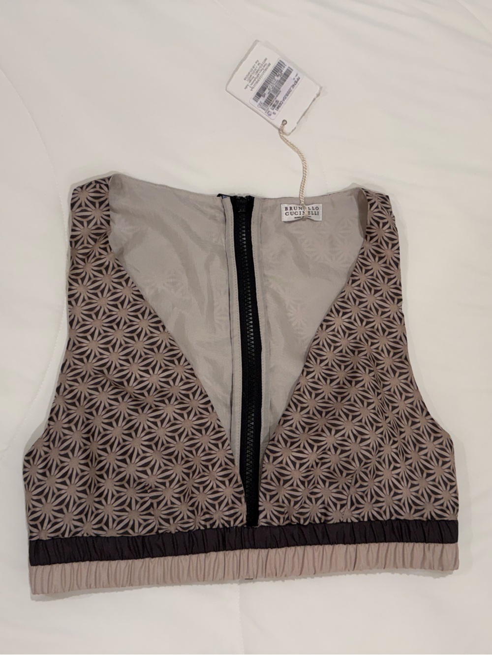 Brunello Cucinelli Top with Back Zipper